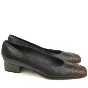 Joel Parker heels size 8.5 AAAA Italian leather